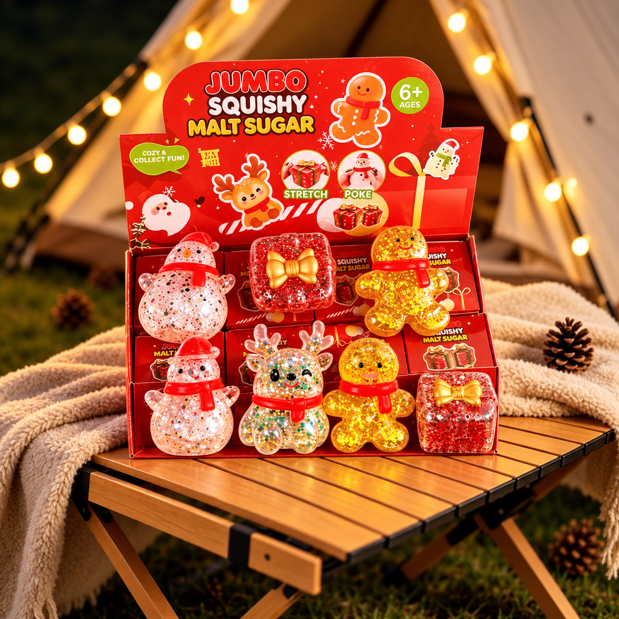 One Piece Christmas Malt Sugar Squishy Toy For Kids Holiday Gift