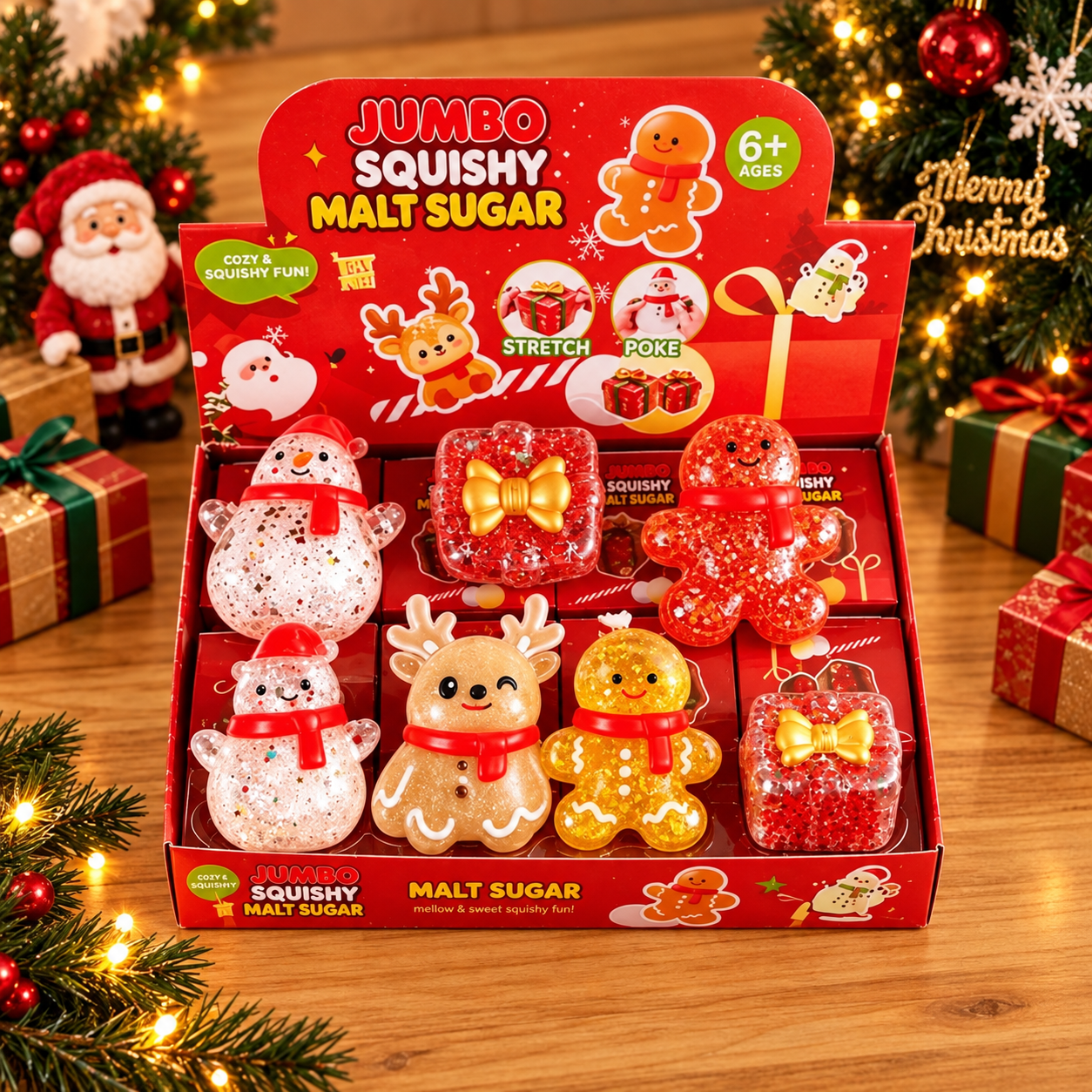 One Piece Christmas Malt Sugar Squishy Toy For Kids Holiday Gift