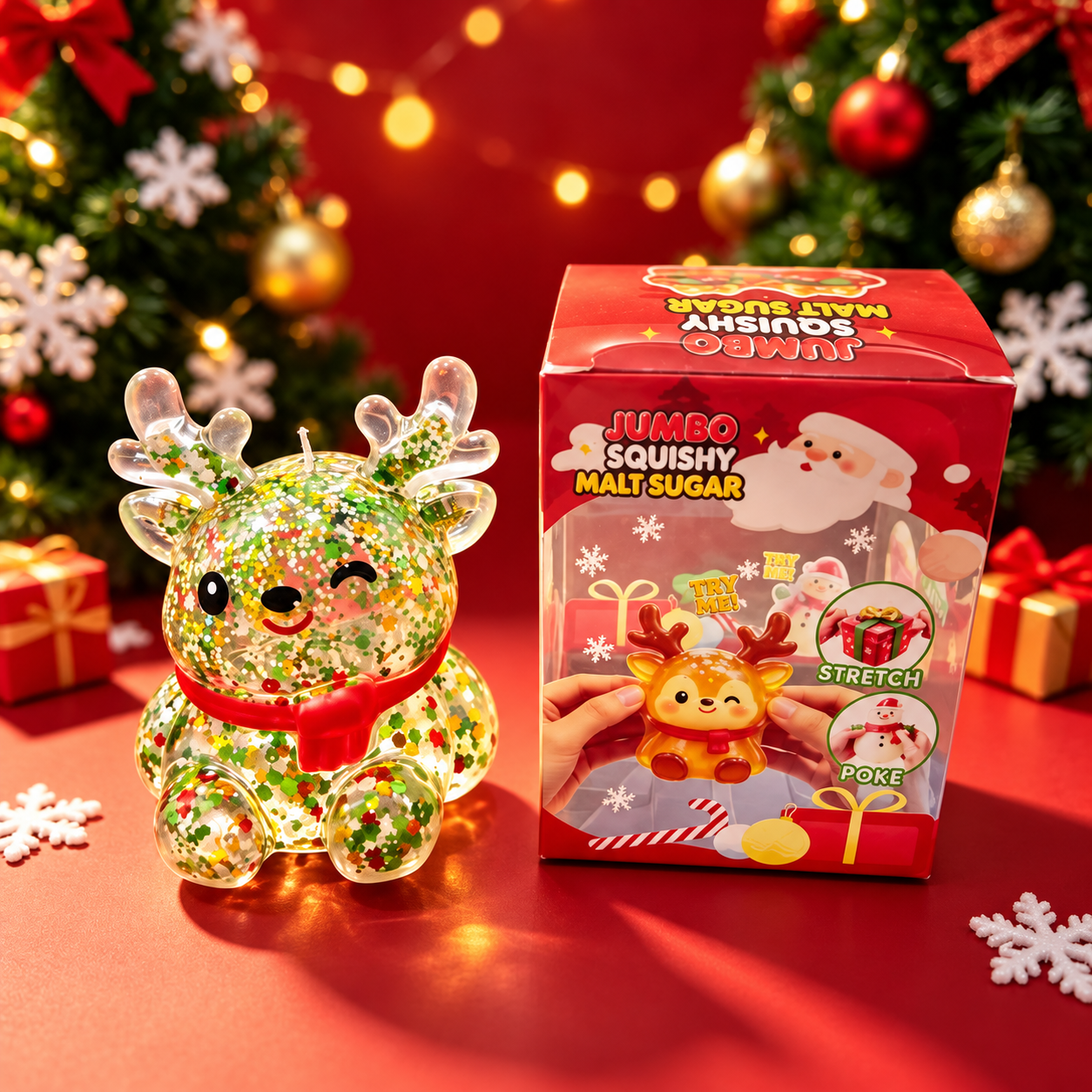 One Piece Christmas Malt Sugar Squishy Toy For Kids Holiday Gift