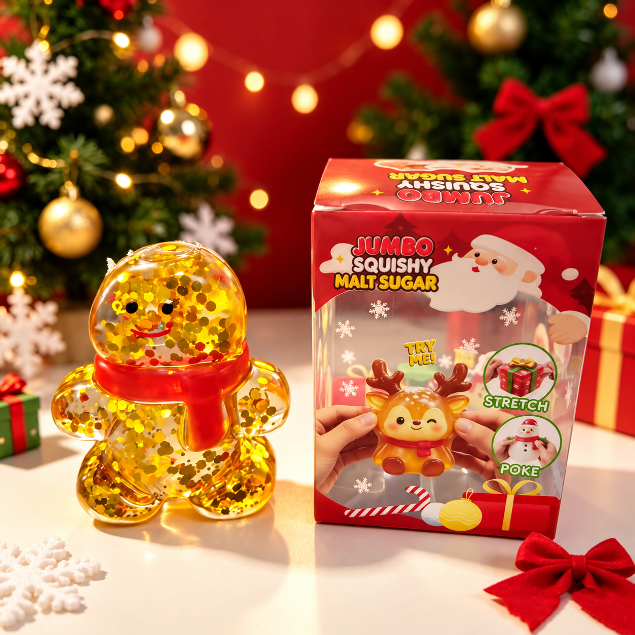 One Piece Christmas Malt Sugar Squishy Toy For Kids Holiday Gift