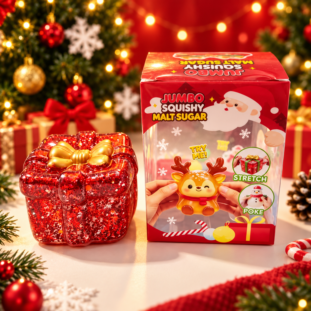 One Piece Christmas Malt Sugar Squishy Toy For Kids Holiday Gift