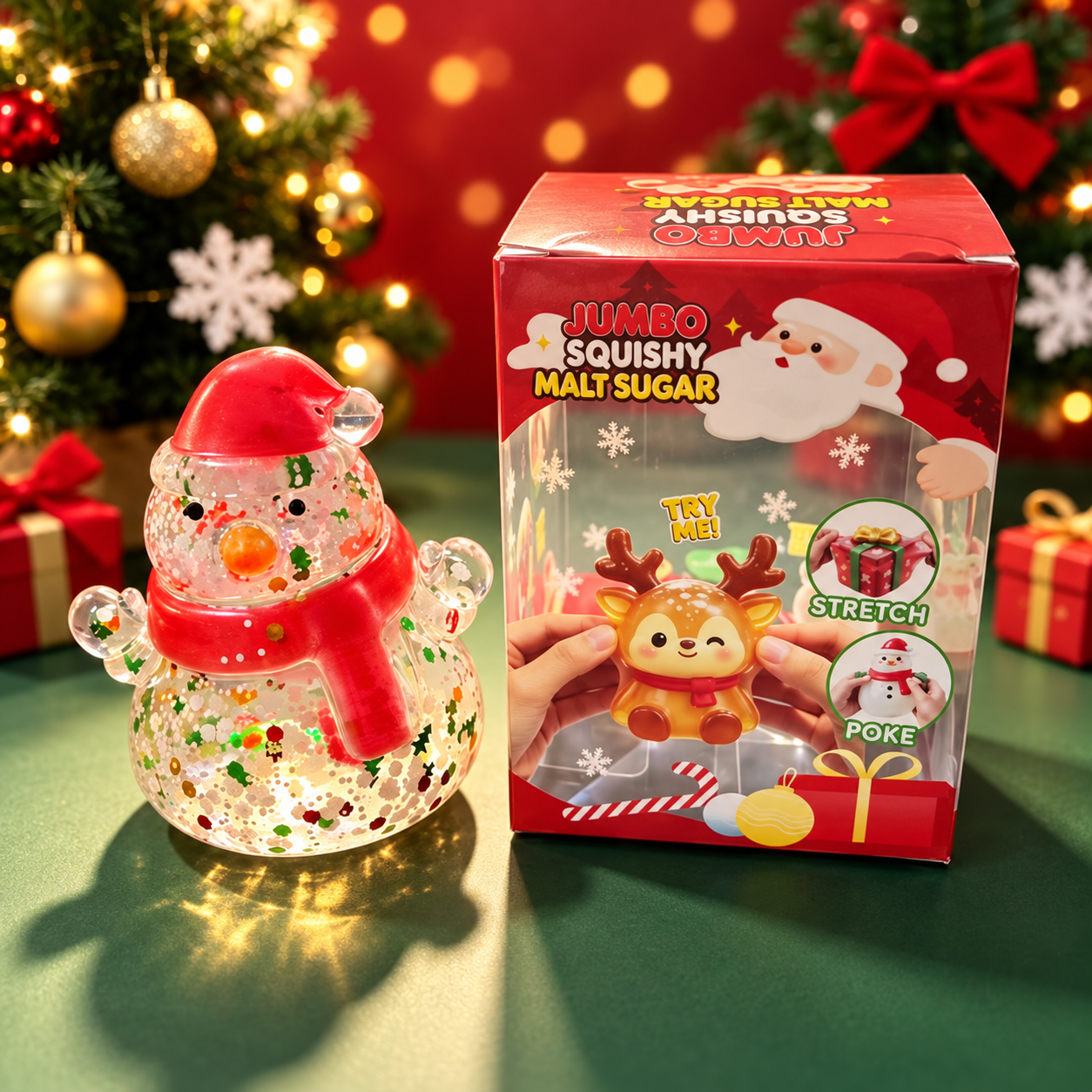One Piece Christmas Malt Sugar Squishy Toy For Kids Holiday Gift