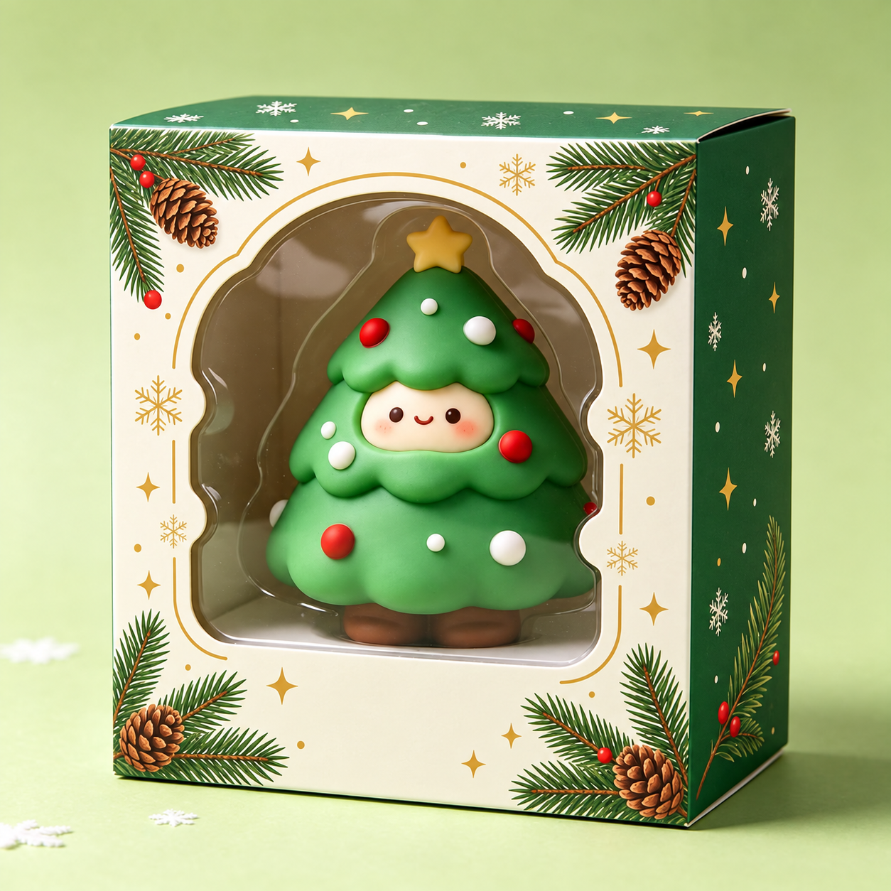 One Piece Christmas Maltose Squishy Toy With Santa And Reindeer