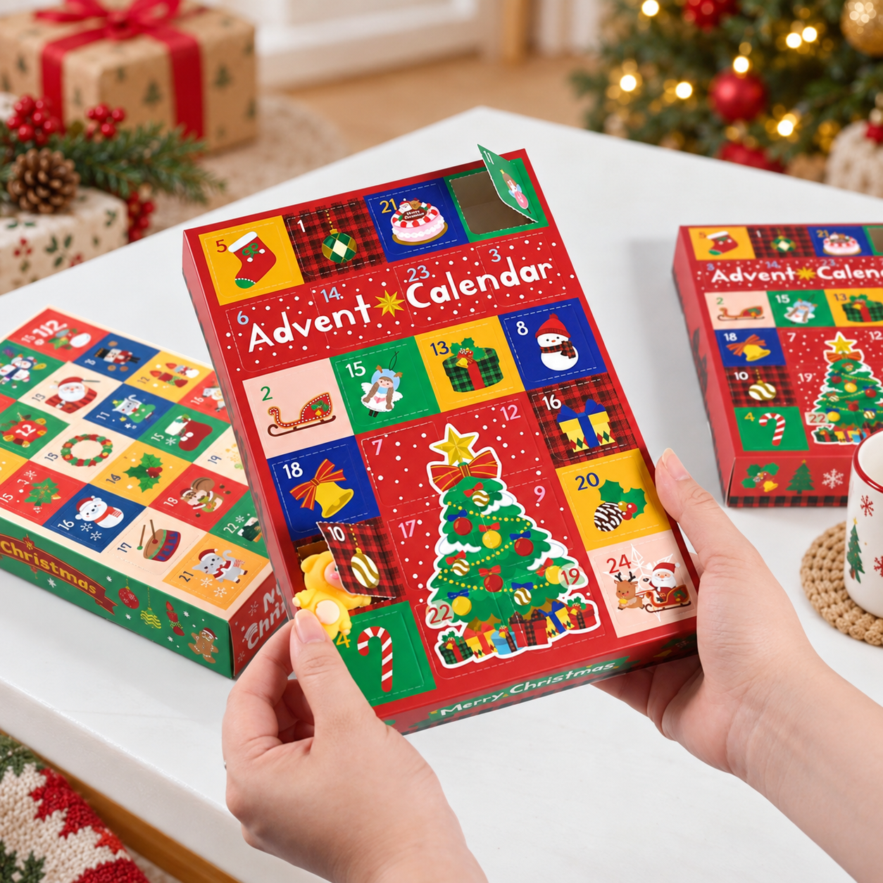 Christmas Countdown Advent Calendar Gift Box Set
