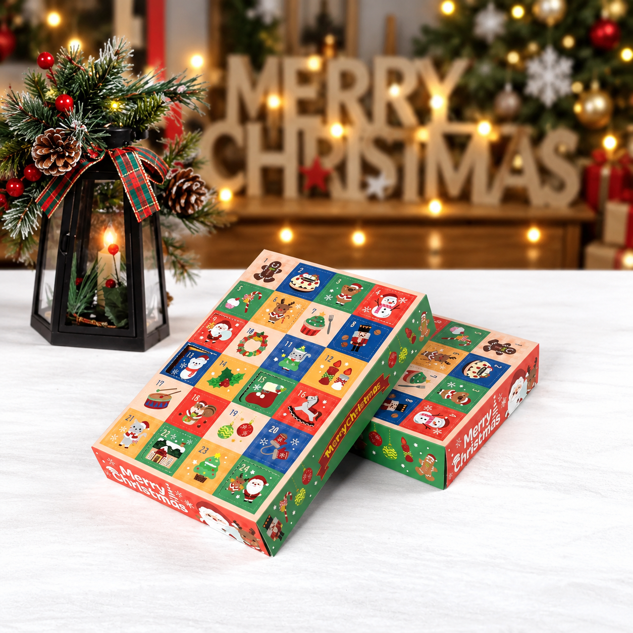Christmas Countdown Advent Calendar Gift Box Set
