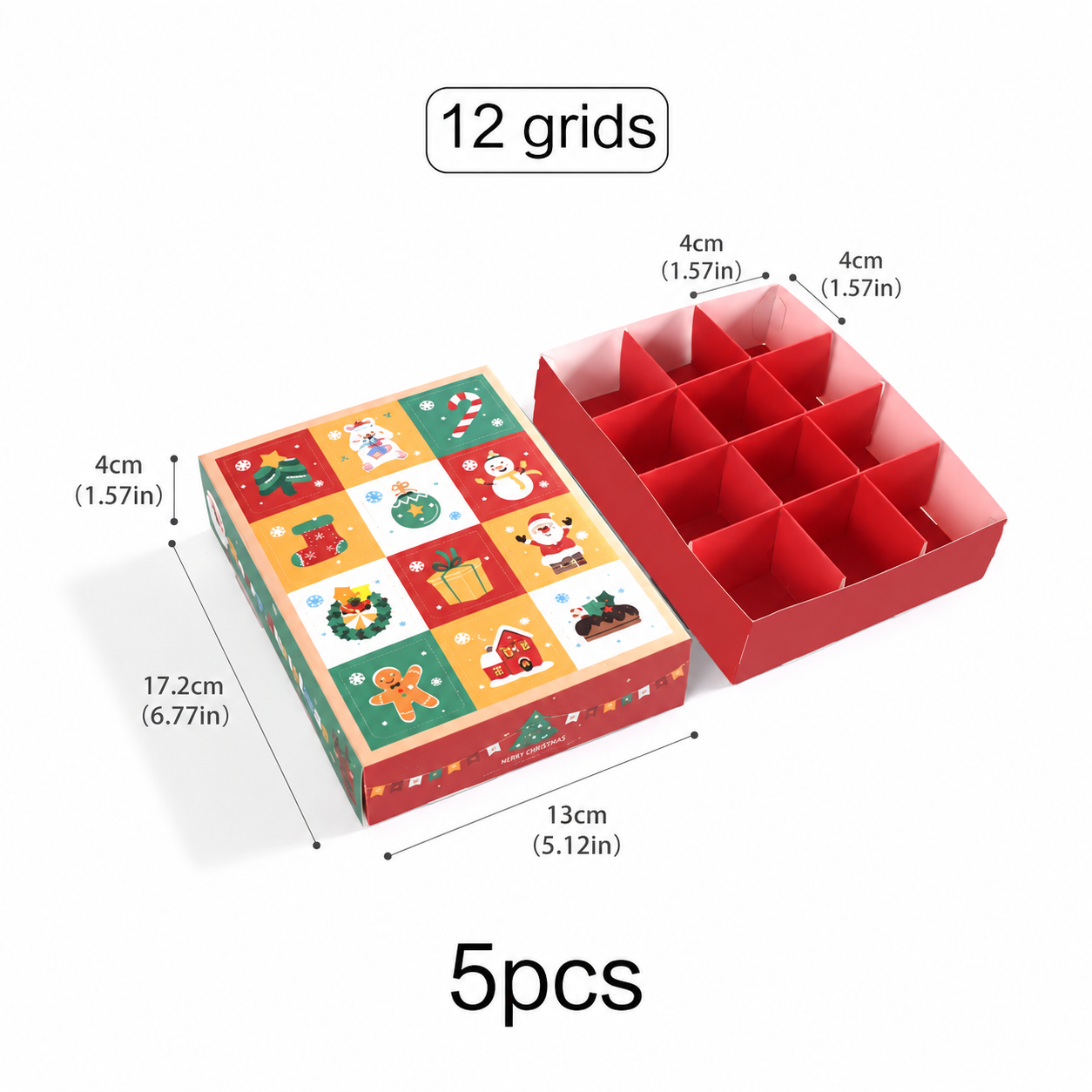 Christmas Countdown Advent Calendar Gift Box Set