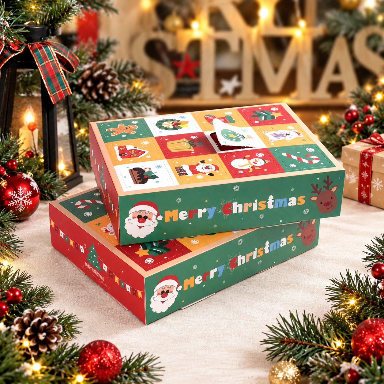 Christmas Countdown Advent Calendar Gift Box Set