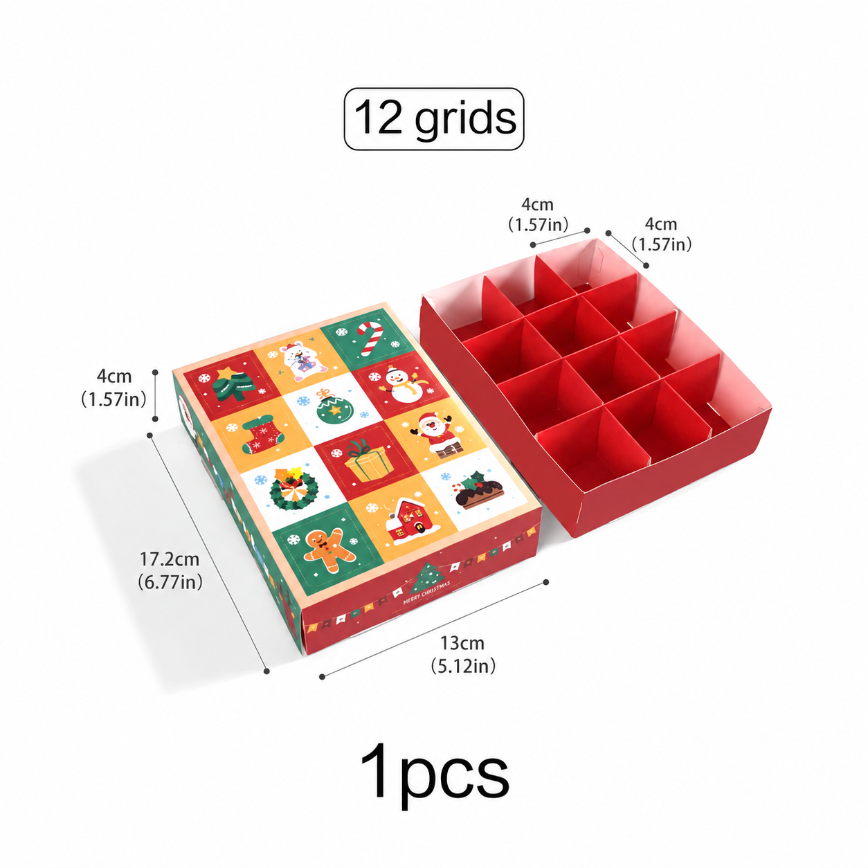 Christmas Countdown Advent Calendar Gift Box Set