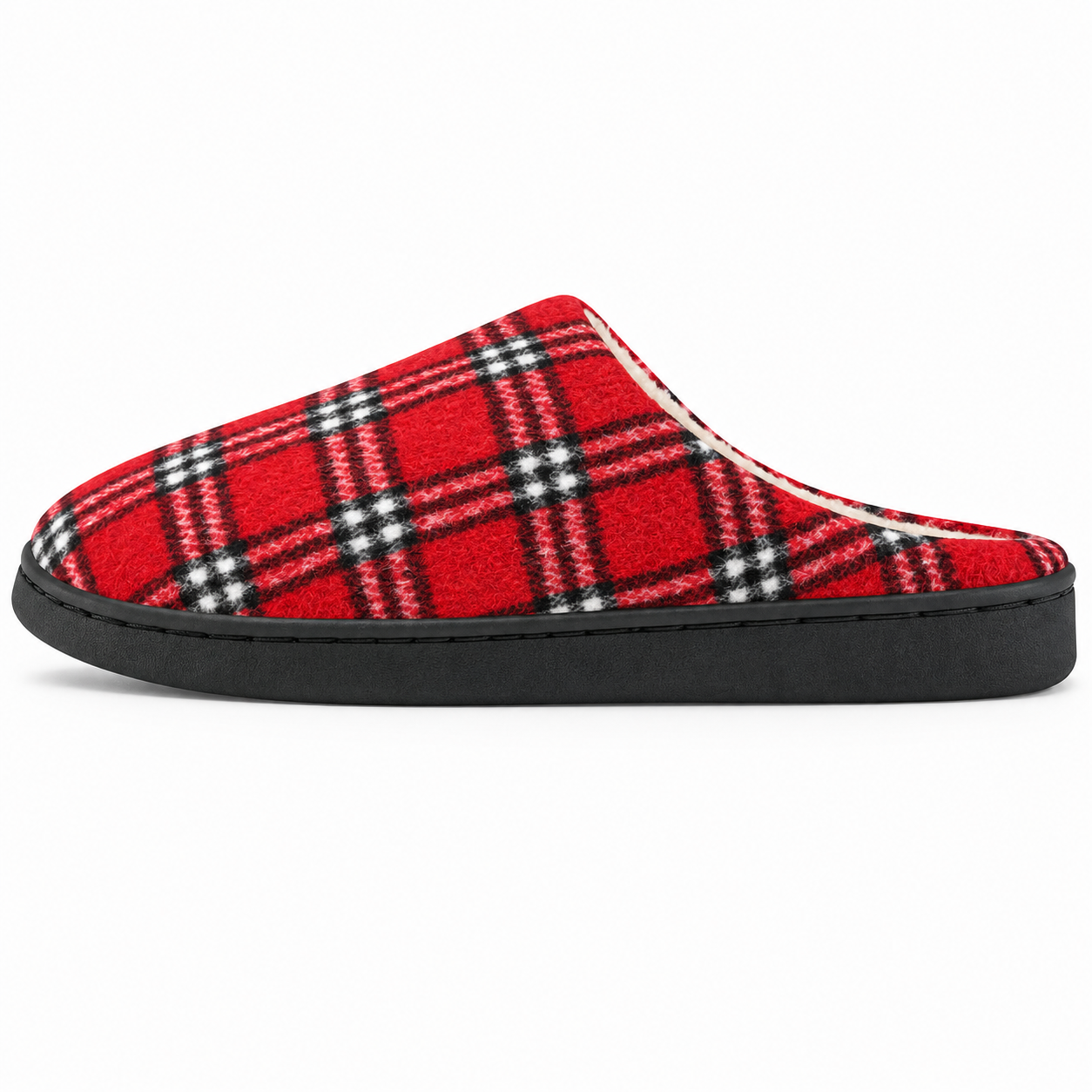Winter Fuzzy Fur Lined Memory Foam Indoor Outdoor Slippers