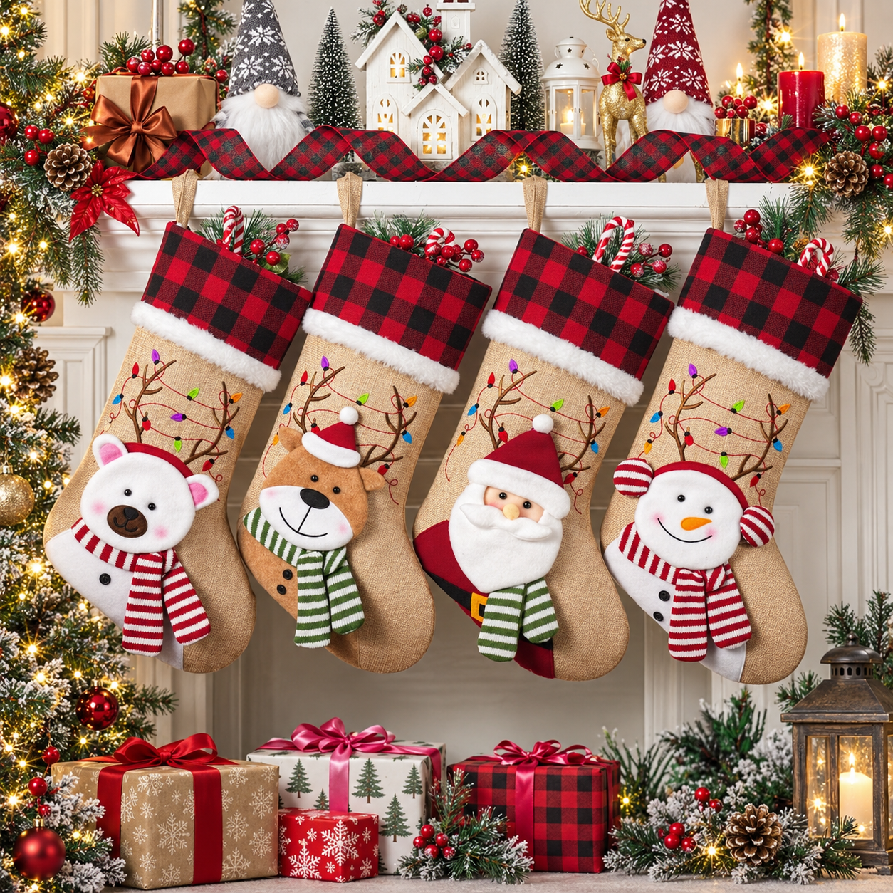 Personalized Christmas Decorative Socks For Gift Giving