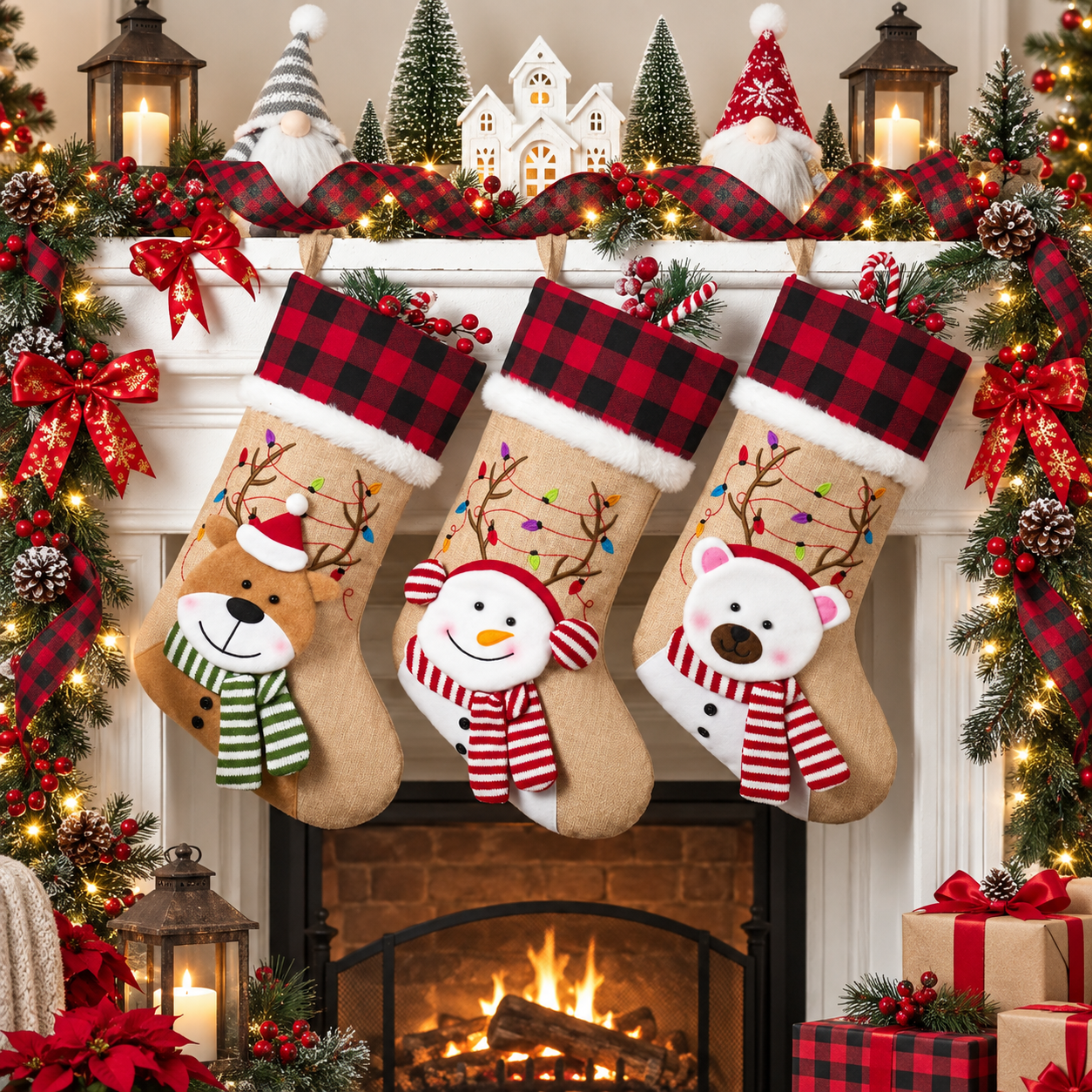 Personalized Christmas Decorative Socks For Gift Giving