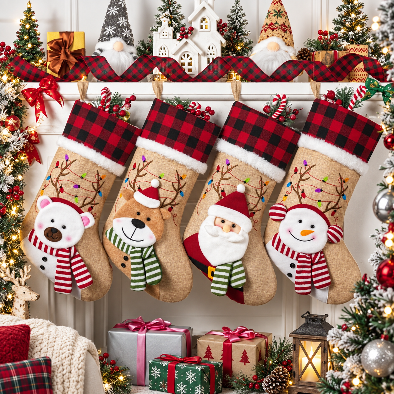 Personalized Christmas Decorative Socks For Gift Giving