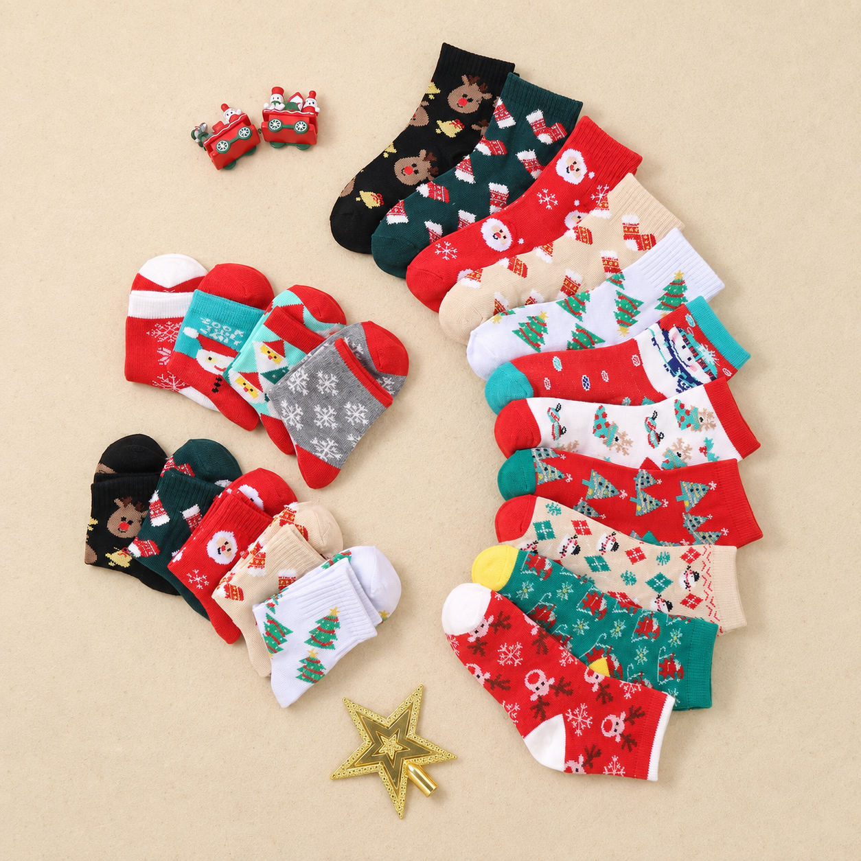 Casual Christmas Socks For Boys And Girls