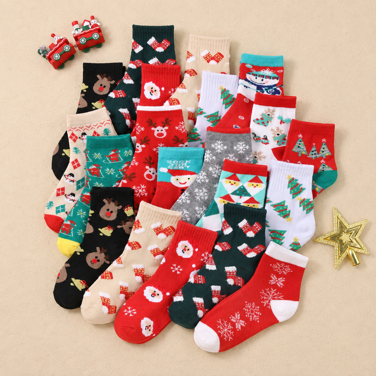 Casual Christmas Socks For Boys And Girls