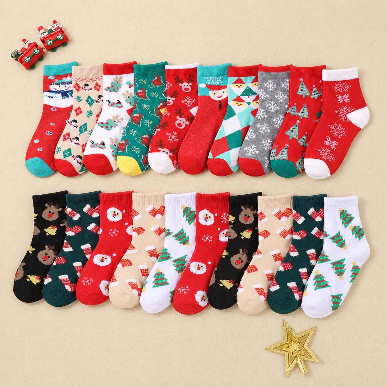 Casual Christmas Socks For Boys And Girls