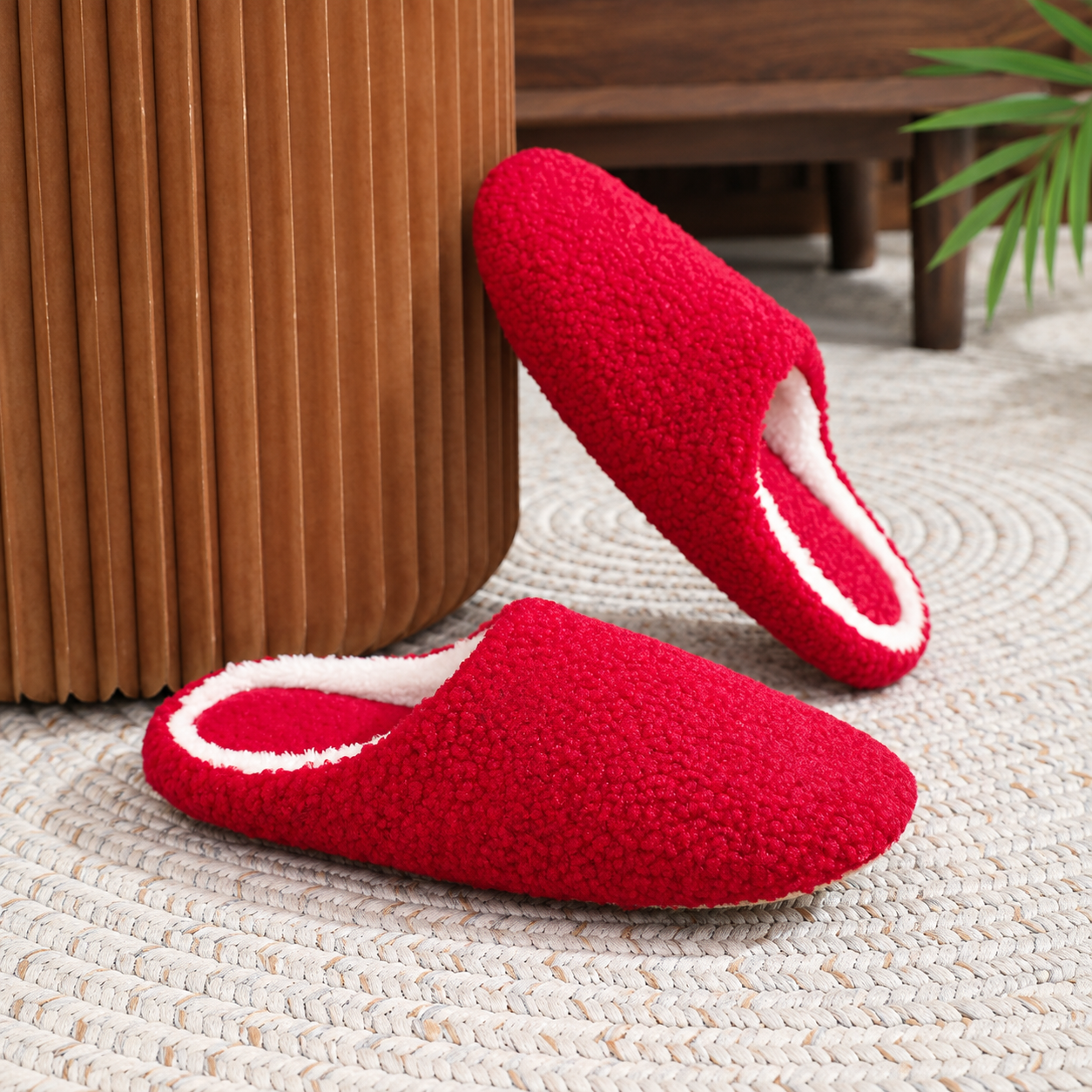 Soft Lightweight Fuzzy Indoor Winter House Slippers
