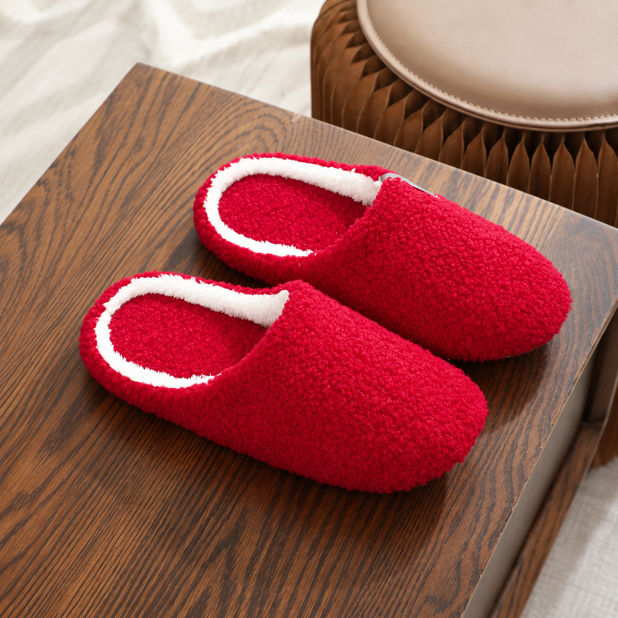 Soft Lightweight Fuzzy Indoor Winter House Slippers