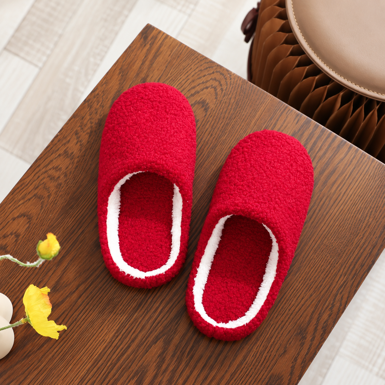 Soft Lightweight Fuzzy Indoor Winter House Slippers