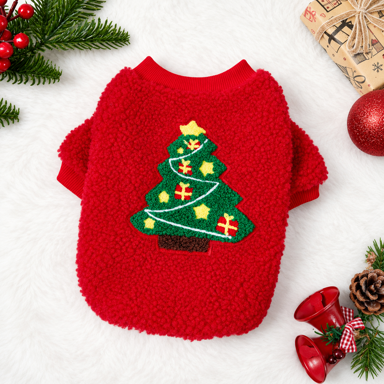 Christmas Bell Pet Dress and Vest for Dogs