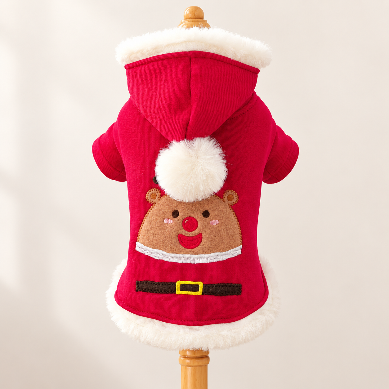 Christmas Bean Print Pet Sweatshirt for Dogs and Cats