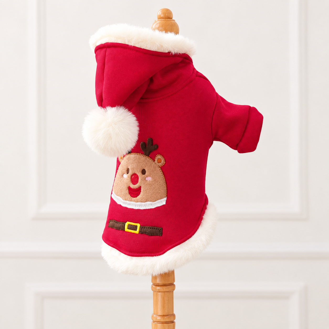 Christmas Bean Print Pet Sweatshirt for Dogs and Cats