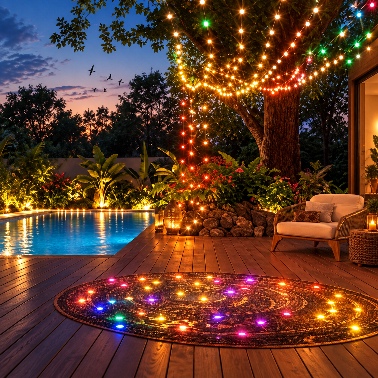 400 LED Smart Curtain String Lights With Programmable Effects