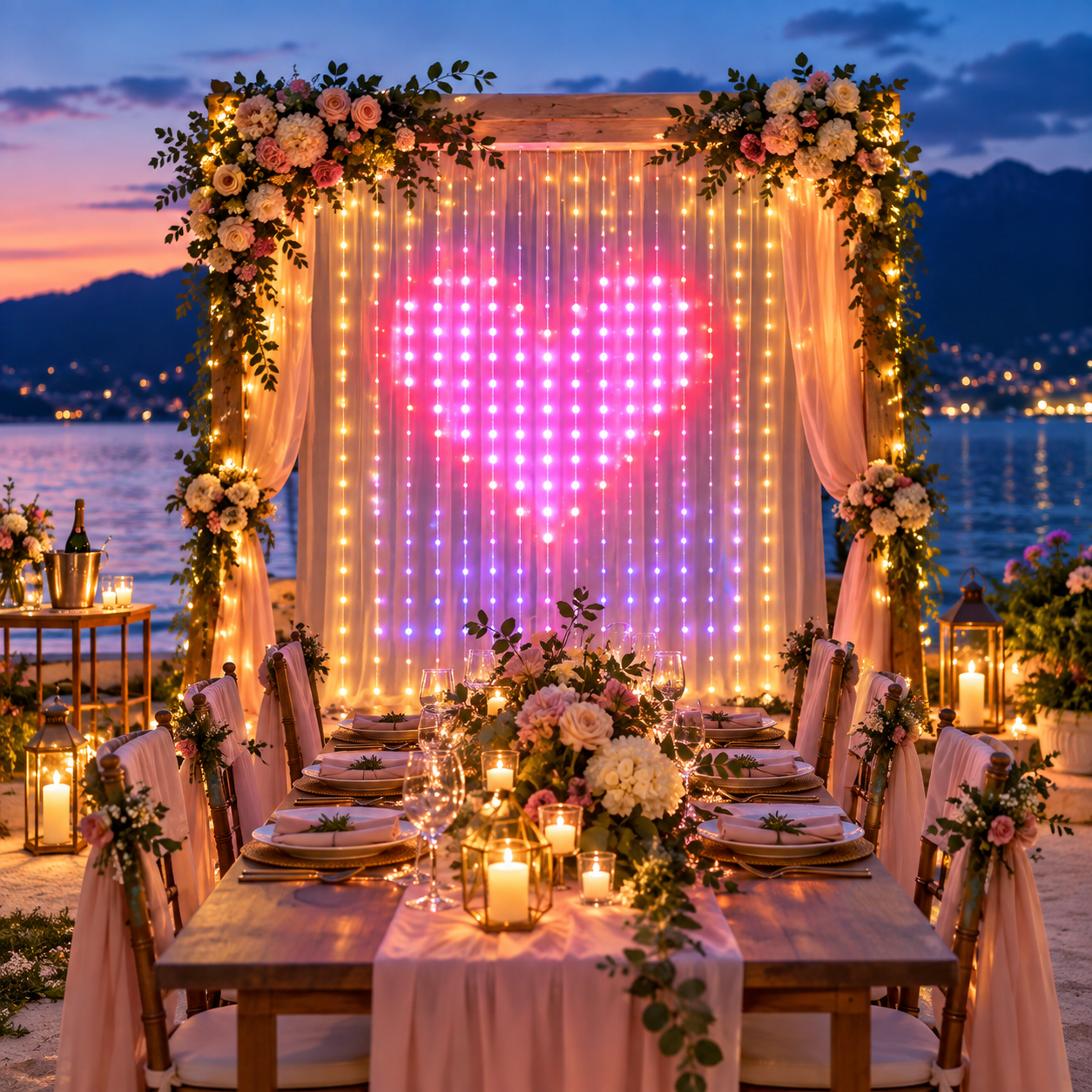 400 LED Smart Curtain String Lights With Programmable Effects