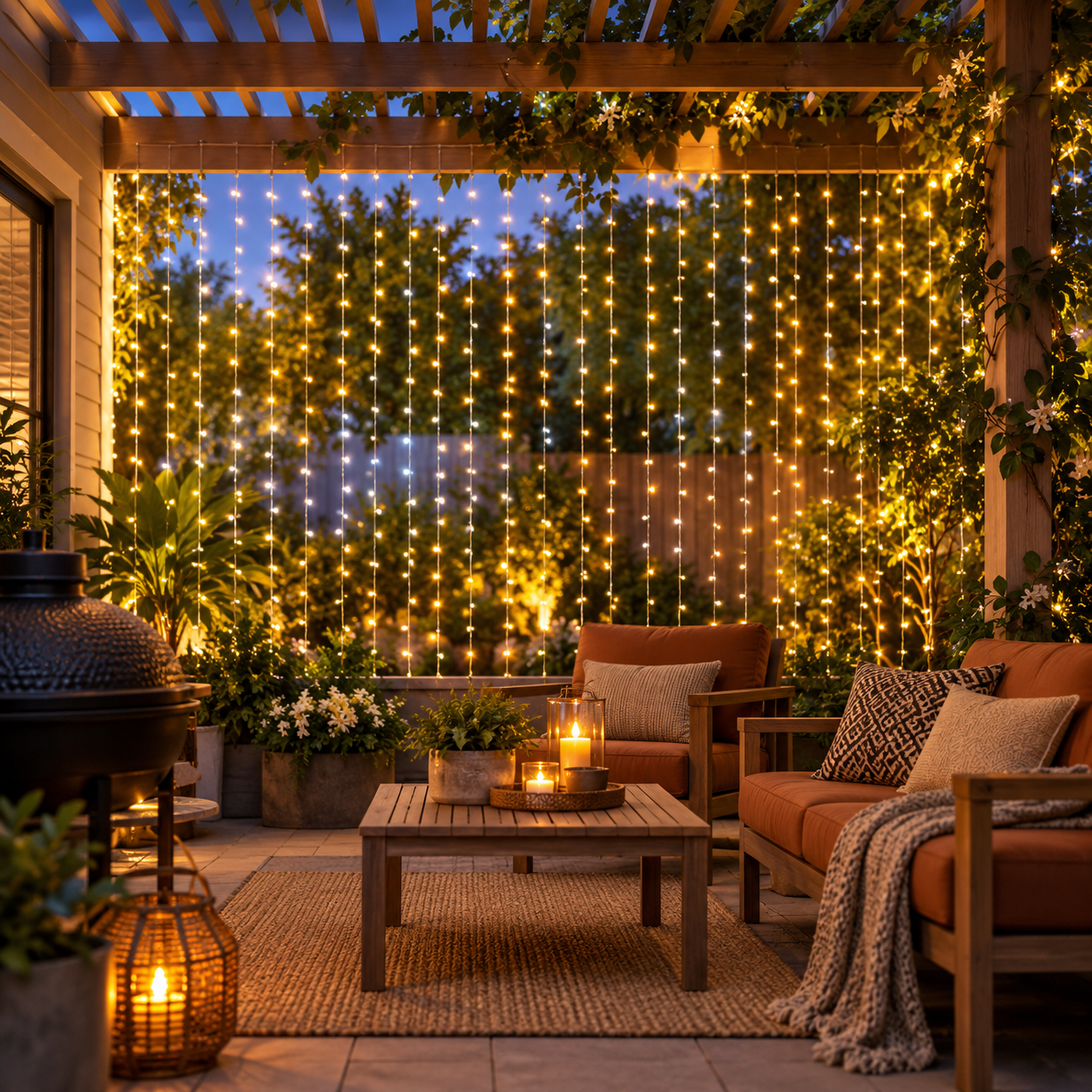 400 LED Smart Curtain String Lights With Programmable Effects