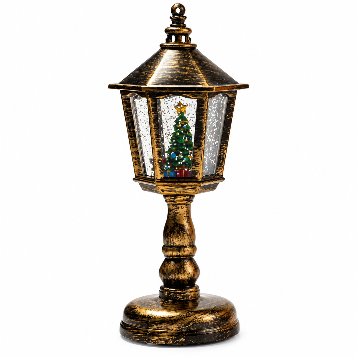Christmas Music Water Night Light LED Lantern For Holiday Decor