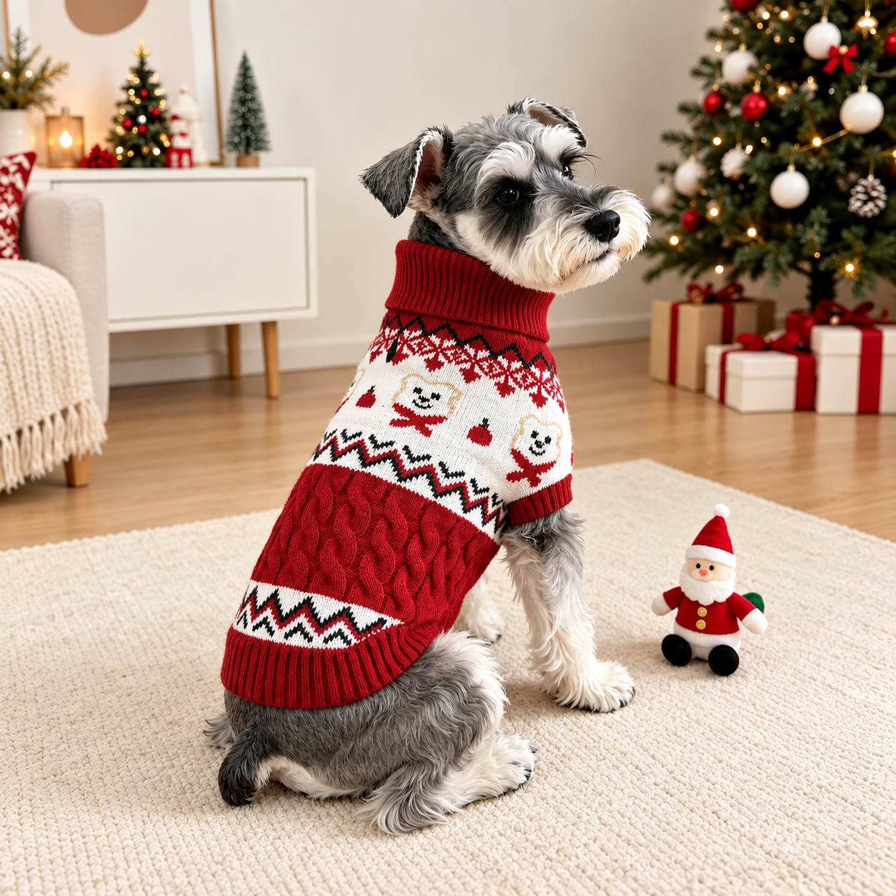 Christmas Reindeer Knit Sweater For Dog
