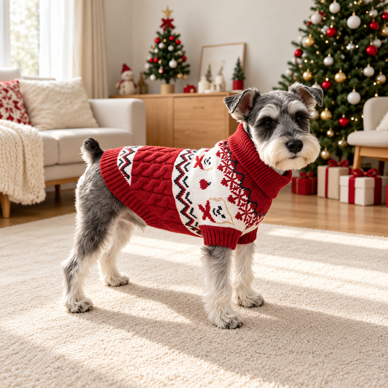 Christmas Reindeer Knit Sweater For Dog