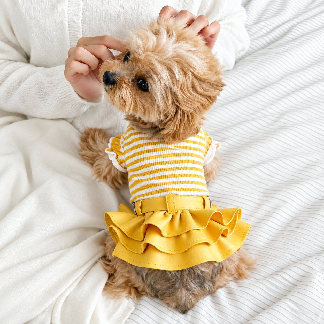 Christmas PU Pet Skirt for Small Dogs and Cats