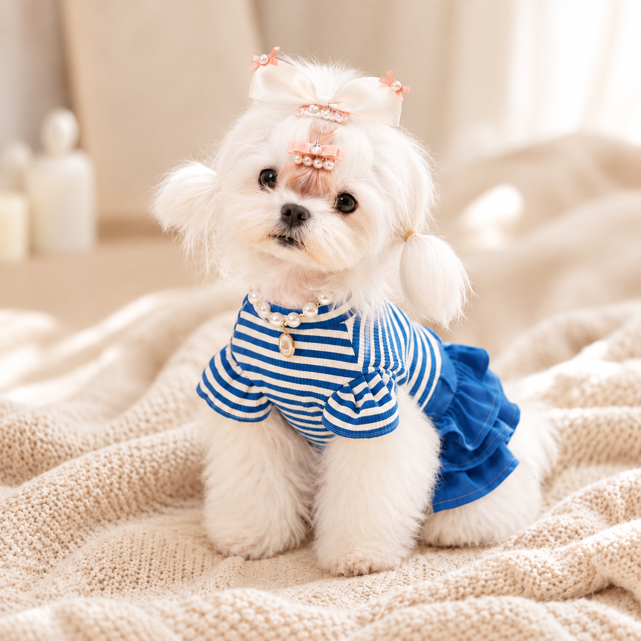 Christmas PU Pet Skirt for Small Dogs and Cats