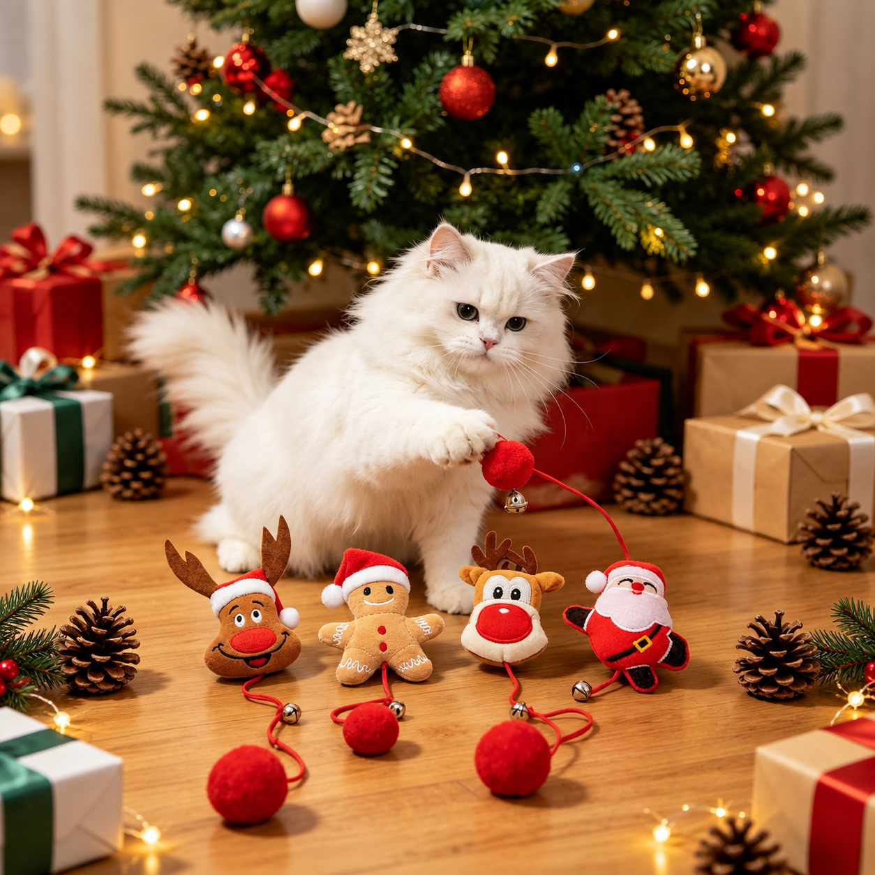Christmas Themed Interactive Cat Toys