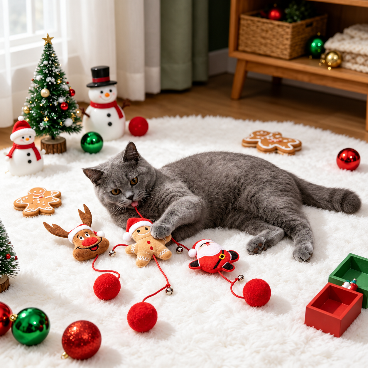 Christmas Themed Interactive Cat Toys