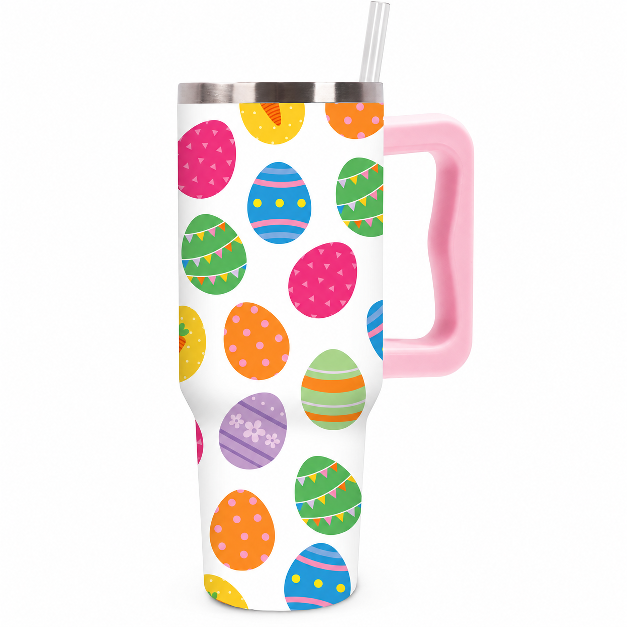 40 oz Christmas Candy Cane Stainless Steel Insulated Tumbler with Straw