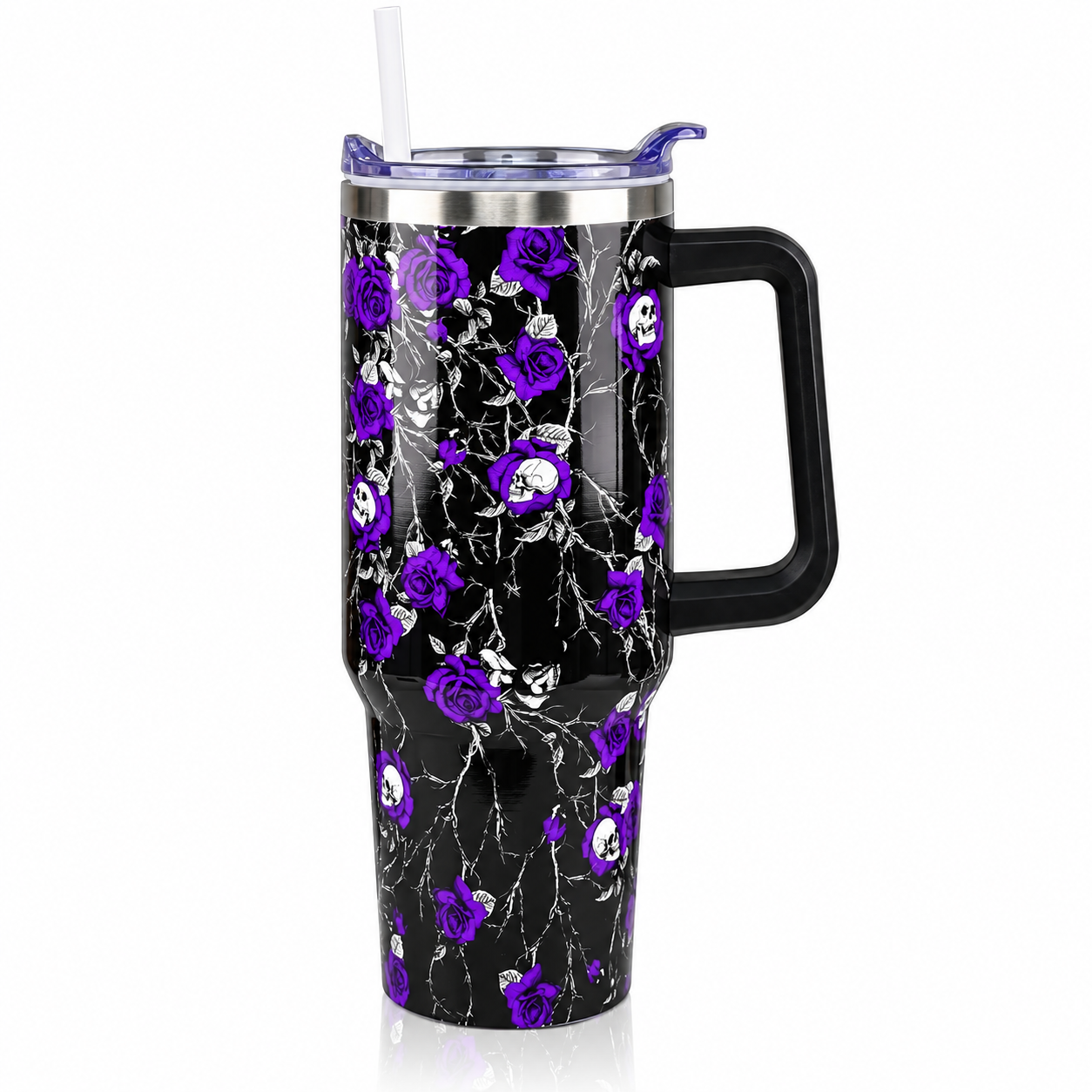 40 oz Christmas Snowman Stainless Steel Insulated Tumbler with Straw