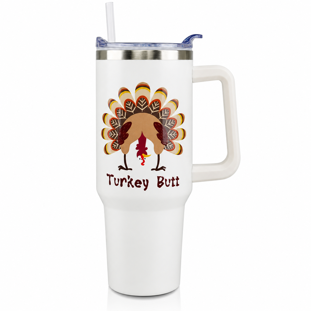 40 oz Christmas Snowman Stainless Steel Insulated Tumbler with Straw