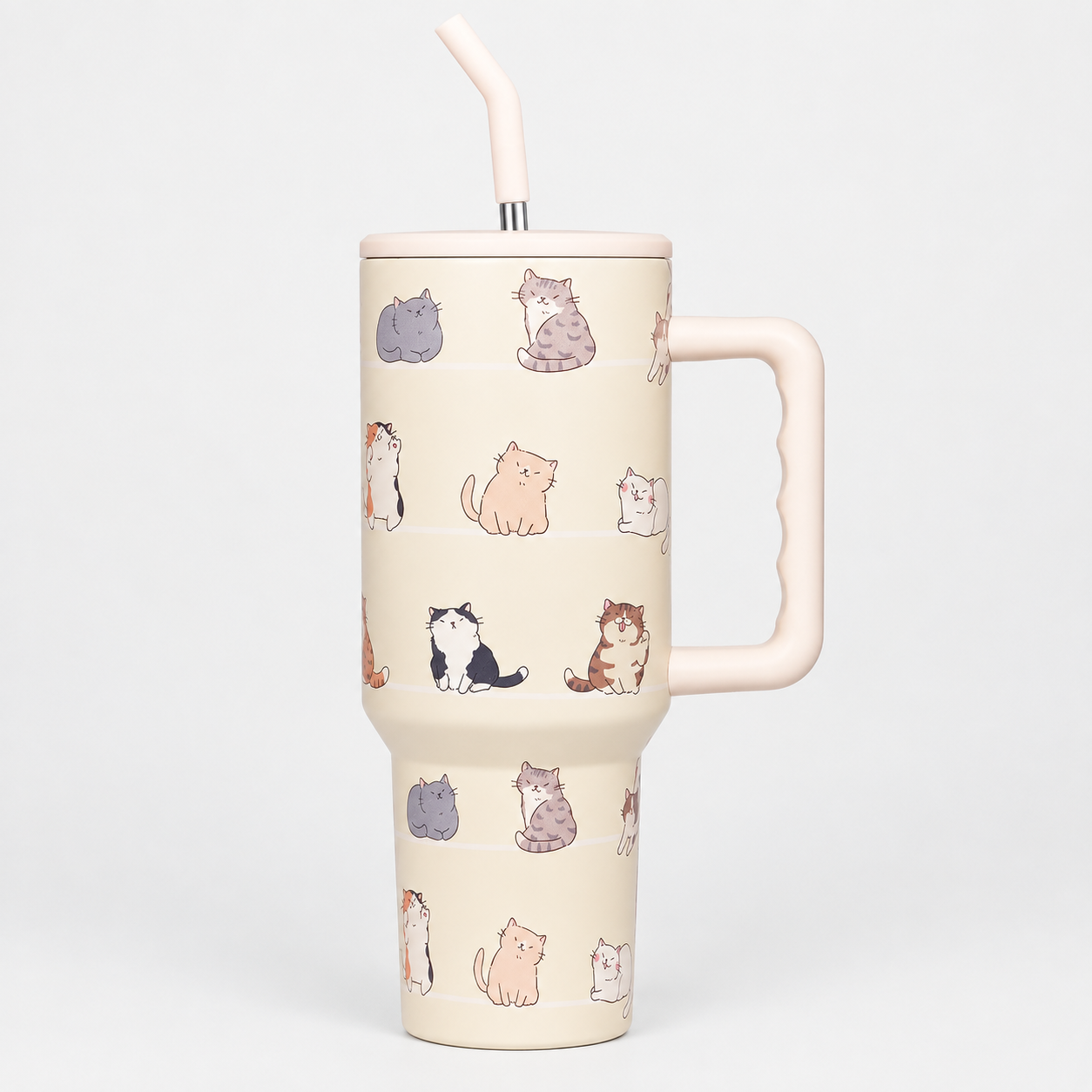 40 oz Butterfly Stainless Steel Vacuum Insulated Tumbler with Straw and Lid