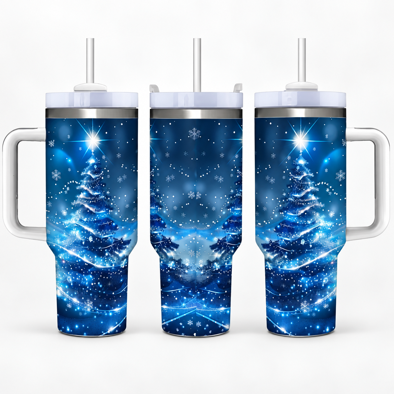 40 oz Christmas Holly Insulated Coffee Tumbler