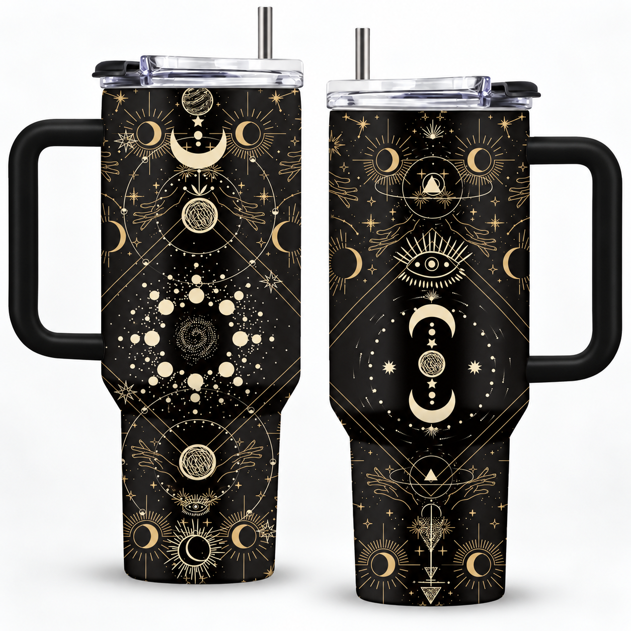 40 oz Funny Stainless Steel Tumbler with Handle and Straw