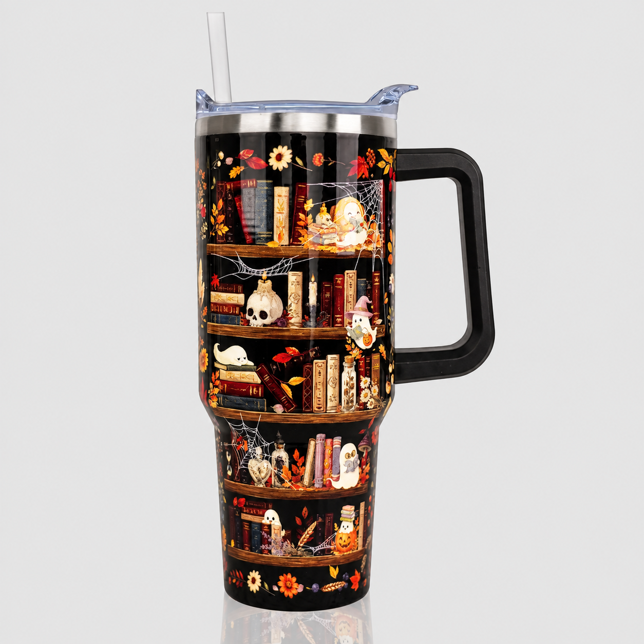 40 oz Christmas Stainless Steel Insulated Tumbler with Straw and Lid