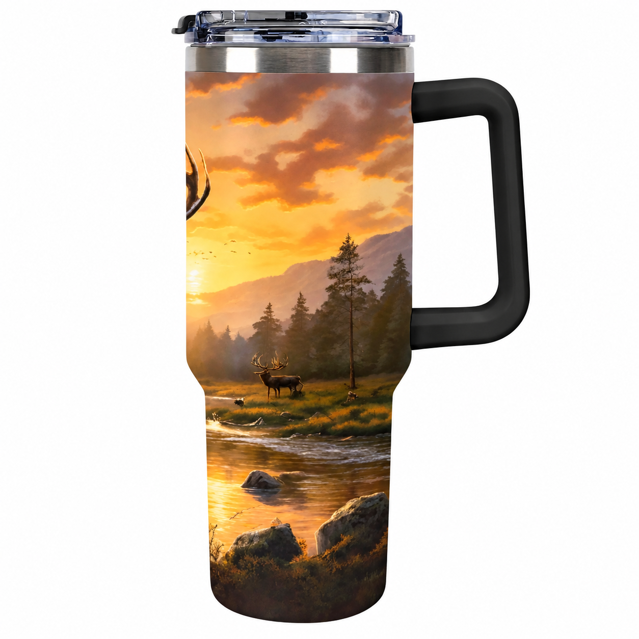 40 Oz Christmas Nutcracker Tree Stainless Steel Insulated Travel Tumbler