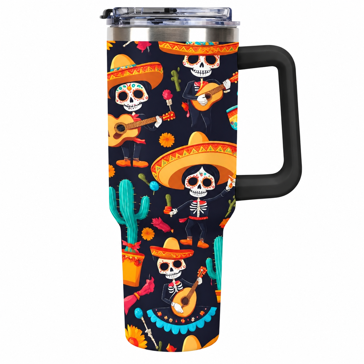 40 Oz Christmas Nutcracker Tree Stainless Steel Insulated Travel Tumbler