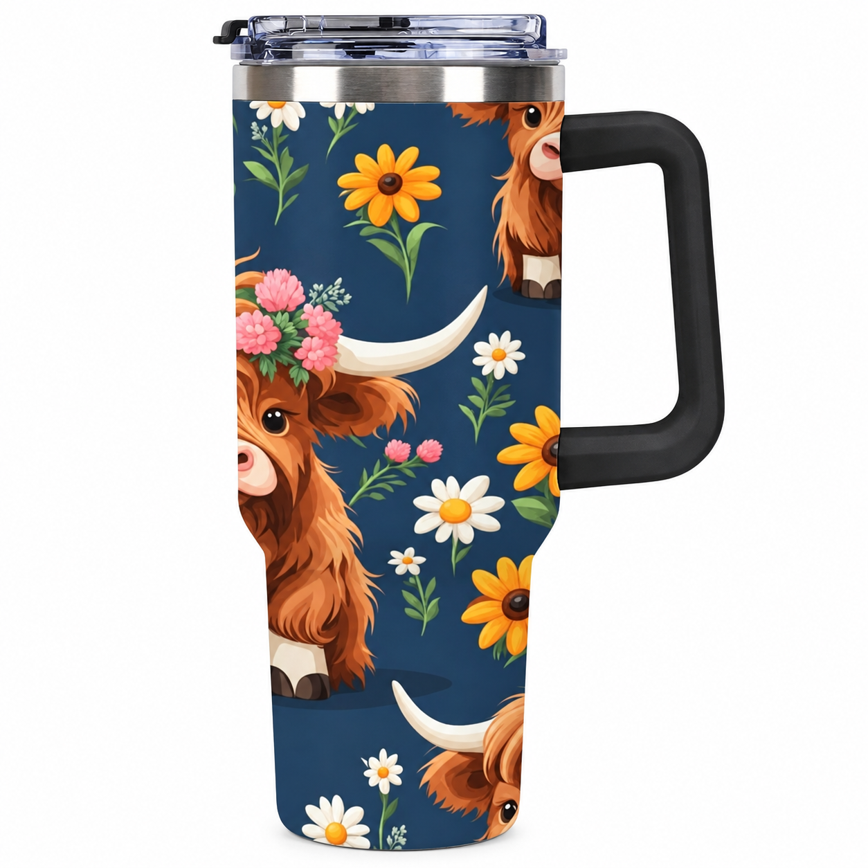 40 Oz Christmas Nutcracker Tree Stainless Steel Insulated Travel Tumbler