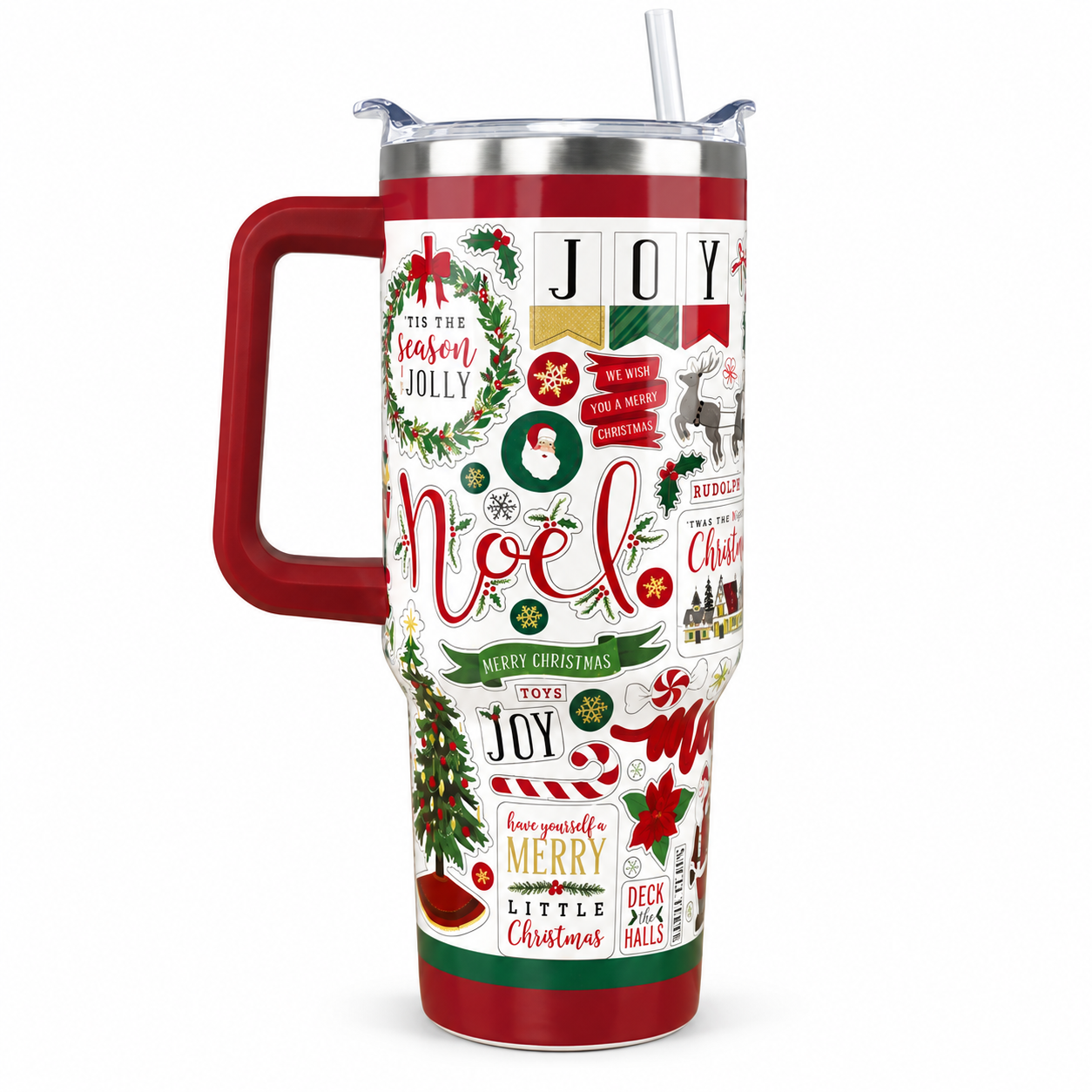 40 oz Christmas And Halloween Themed Tumbler Mug