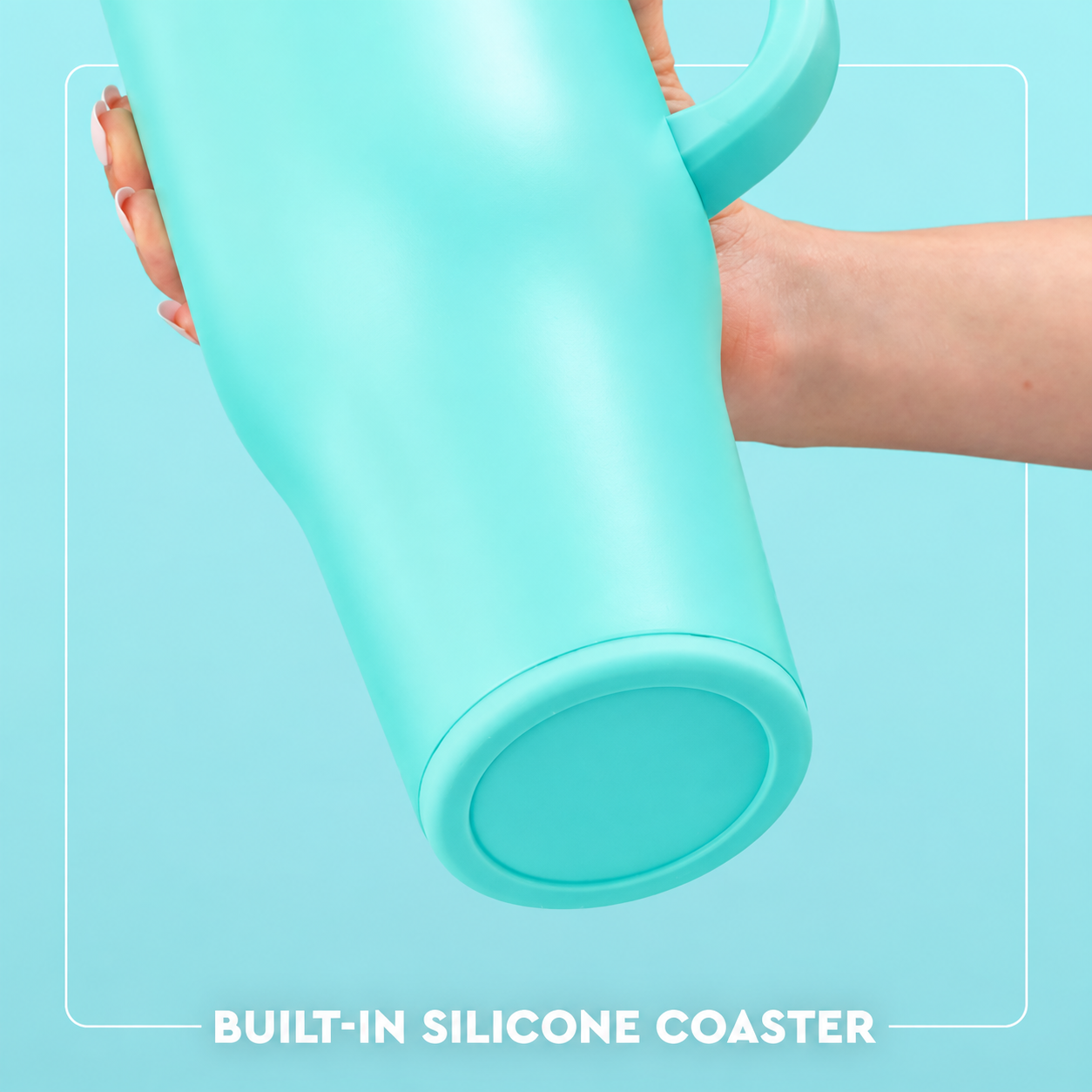 Insulated Stainless Steel Tumbler with Handle and Straw