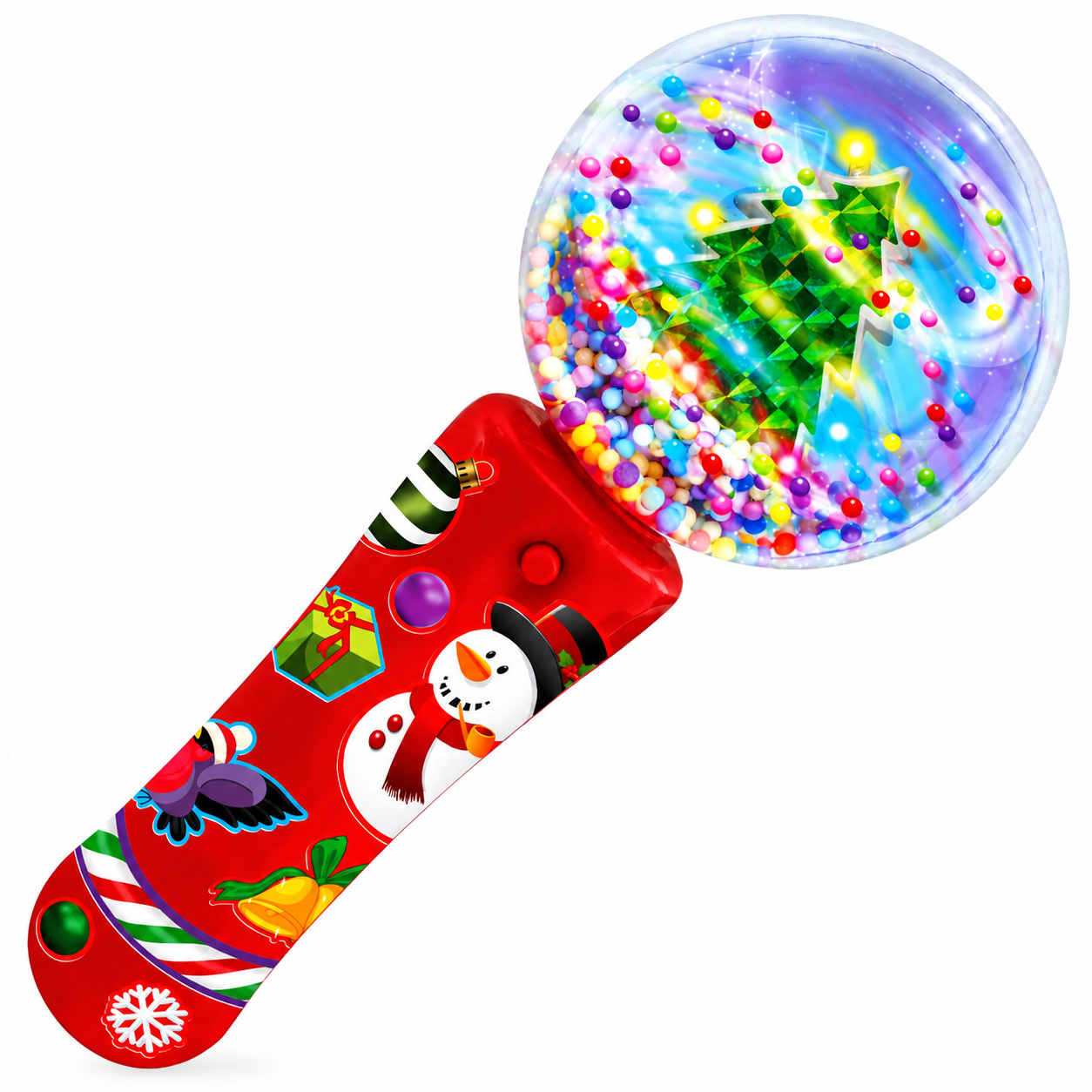 Christmas Tree Light Up Spinner Wand For Kids With LED