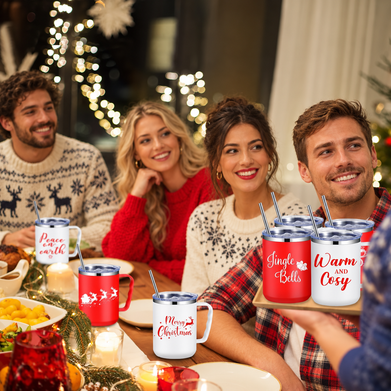 12 Pieces Christmas Coffee Mug For Men and Women