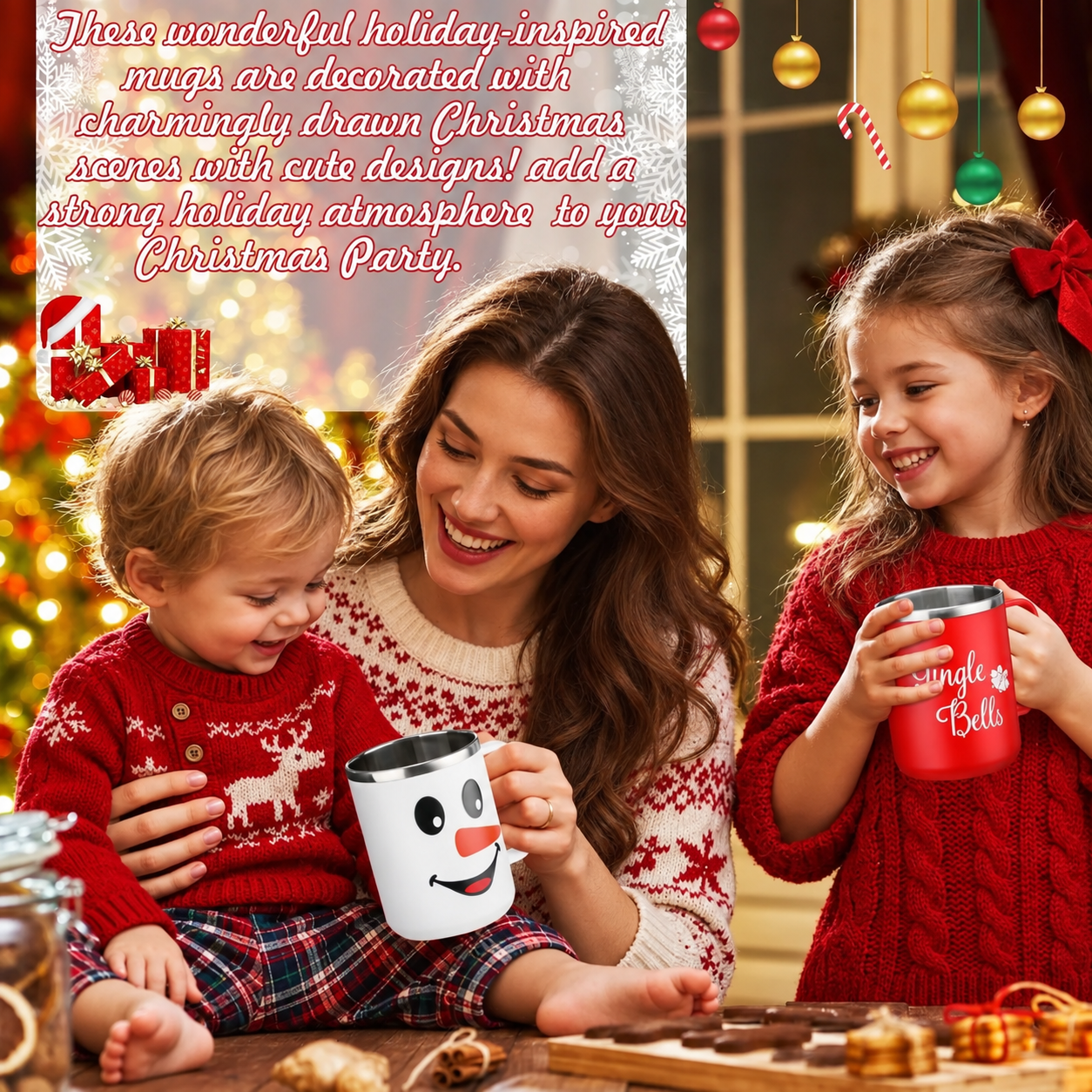 12 Pieces Christmas Coffee Mug For Men and Women